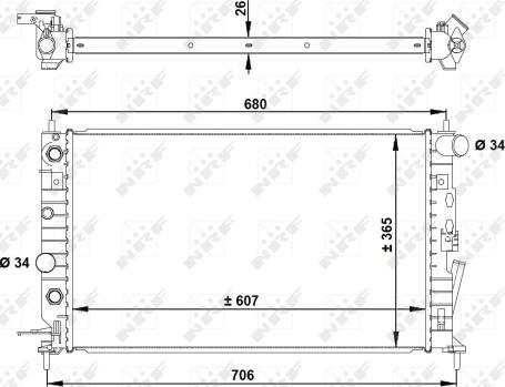 Wilmink Group WG1721165 - Радиатор, охлаждане на двигателя vvparts.bg