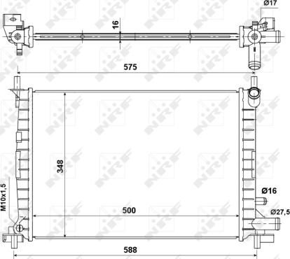 Wilmink Group WG1721127 - Радиатор, охлаждане на двигателя vvparts.bg