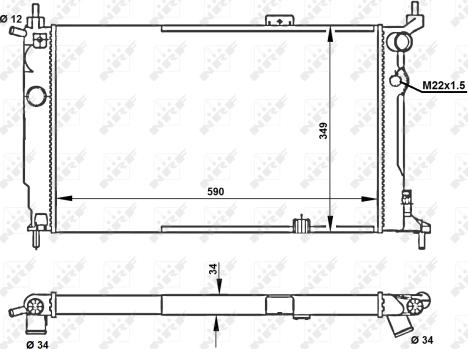 Wilmink Group WG1721865 - Радиатор, охлаждане на двигателя vvparts.bg