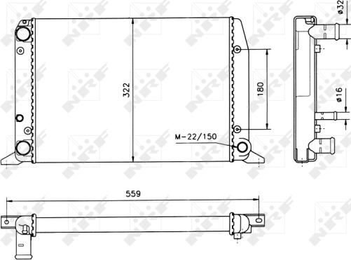 Wilmink Group WG1721353 - Радиатор, охлаждане на двигателя vvparts.bg