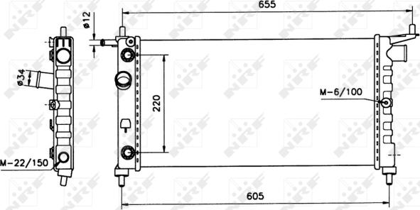 Wilmink Group WG1721375 - Радиатор, охлаждане на двигателя vvparts.bg