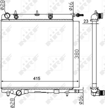 Wilmink Group WG1721296 - Радиатор, охлаждане на двигателя vvparts.bg