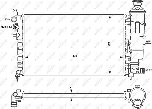 Wilmink Group WG1721292 - Радиатор, охлаждане на двигателя vvparts.bg