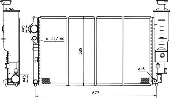 Wilmink Group WG1721259 - Радиатор, охлаждане на двигателя vvparts.bg