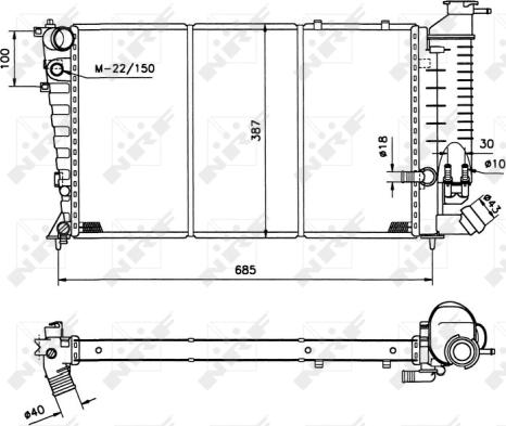 Wilmink Group WG1721268 - Радиатор, охлаждане на двигателя vvparts.bg