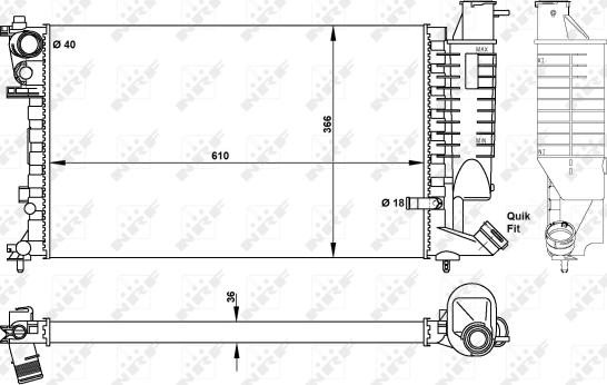 Wilmink Group WG1721284 - Радиатор, охлаждане на двигателя vvparts.bg