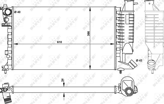 Wilmink Group WG1721285 - Радиатор, охлаждане на двигателя vvparts.bg