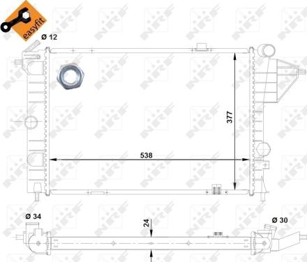 Wilmink Group WG1721233 - Радиатор, охлаждане на двигателя vvparts.bg