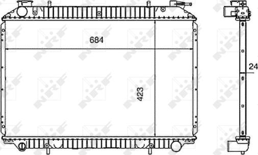 Wilmink Group WG1721711 - Радиатор, охлаждане на двигателя vvparts.bg