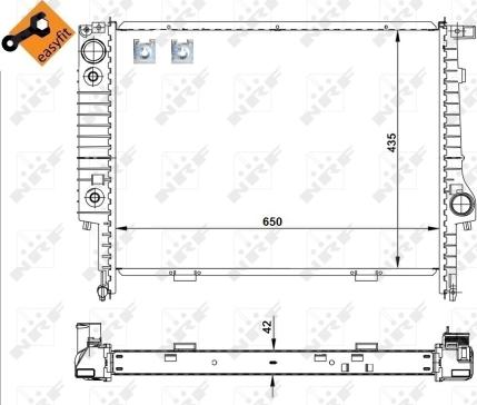 Wilmink Group WG1721730 - Радиатор, охлаждане на двигателя vvparts.bg