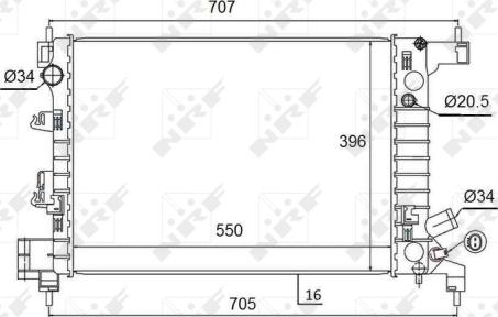 Wilmink Group WG1723451 - Радиатор, охлаждане на двигателя vvparts.bg