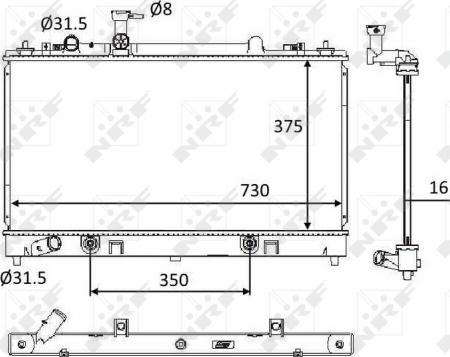 Wilmink Group WG1723469 - Радиатор, охлаждане на двигателя vvparts.bg