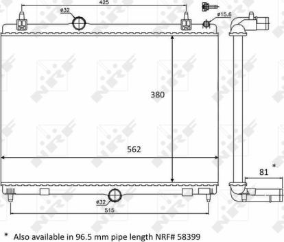 Wilmink Group WG1723418 - Радиатор, охлаждане на двигателя vvparts.bg