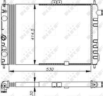 Wilmink Group WG1723489 - Радиатор, охлаждане на двигателя vvparts.bg