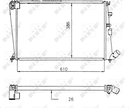 Wilmink Group WG1723559 - Радиатор, охлаждане на двигателя vvparts.bg