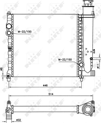 Wilmink Group WG1723501 - Радиатор, охлаждане на двигателя vvparts.bg