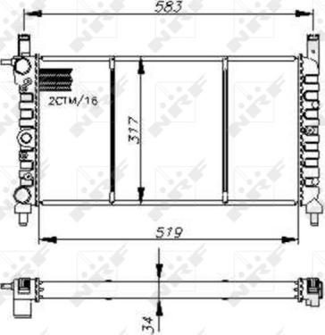 Wilmink Group WG1723507 - Радиатор, охлаждане на двигателя vvparts.bg