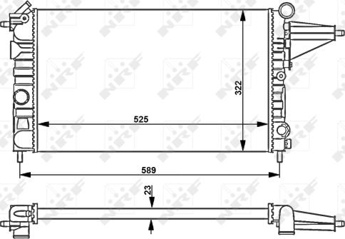 Wilmink Group WG1723517 - Радиатор, охлаждане на двигателя vvparts.bg