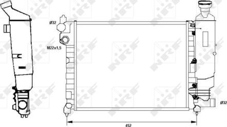 Wilmink Group WG1723529 - Радиатор, охлаждане на двигателя vvparts.bg