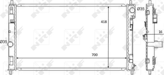 Wilmink Group WG1723628 - Радиатор, охлаждане на двигателя vvparts.bg