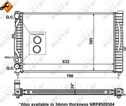 Wilmink Group WG1723073 - Радиатор, охлаждане на двигателя vvparts.bg