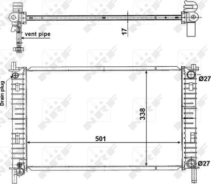 Wilmink Group WG1723077 - Радиатор, охлаждане на двигателя vvparts.bg