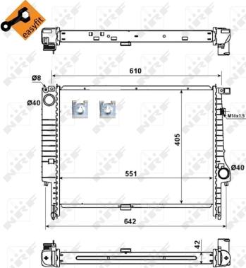 Wilmink Group WG1723148 - Радиатор, охлаждане на двигателя vvparts.bg