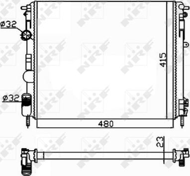 Wilmink Group WG1723156 - Радиатор, охлаждане на двигателя vvparts.bg