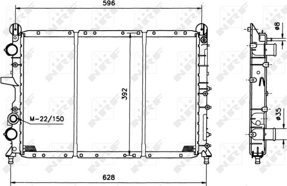 Wilmink Group WG1723150 - Радиатор, охлаждане на двигателя vvparts.bg