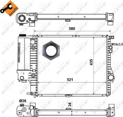 Wilmink Group WG1723164 - Радиатор, охлаждане на двигателя vvparts.bg