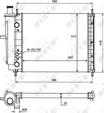 Wilmink Group WG1723104 - Радиатор, охлаждане на двигателя vvparts.bg