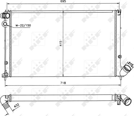 Wilmink Group WG1723111 - Радиатор, охлаждане на двигателя vvparts.bg