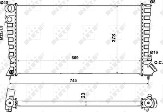 Wilmink Group WG1723185 - Радиатор, охлаждане на двигателя vvparts.bg