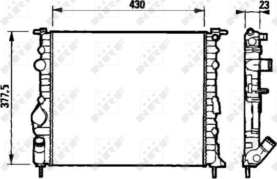 Wilmink Group WG1723188 - Радиатор, охлаждане на двигателя vvparts.bg