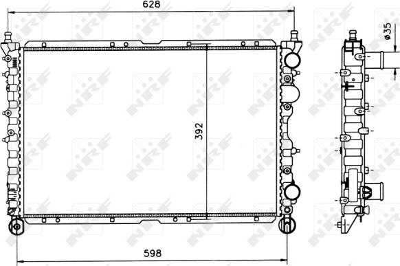 Wilmink Group WG1723128 - Радиатор, охлаждане на двигателя vvparts.bg