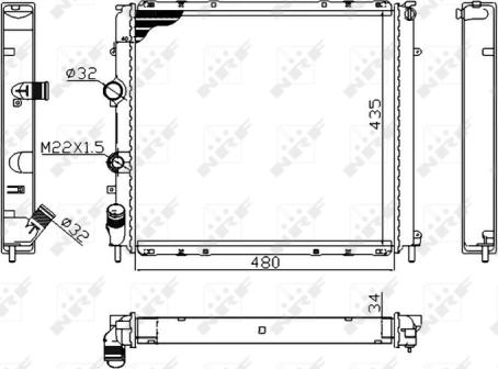 Wilmink Group WG1723123 - Радиатор, охлаждане на двигателя vvparts.bg