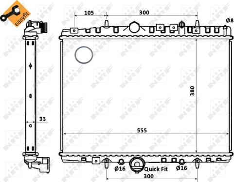 Wilmink Group WG1723301 - Радиатор, охлаждане на двигателя vvparts.bg