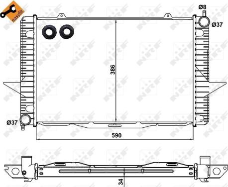 Wilmink Group WG1723302 - Радиатор, охлаждане на двигателя vvparts.bg