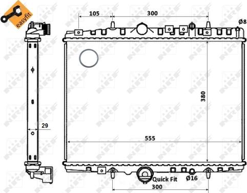 Wilmink Group WG1723307 - Радиатор, охлаждане на двигателя vvparts.bg