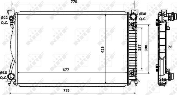 Wilmink Group WG1723318 - Радиатор, охлаждане на двигателя vvparts.bg