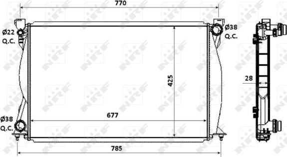 Wilmink Group WG1723317 - Радиатор, охлаждане на двигателя vvparts.bg