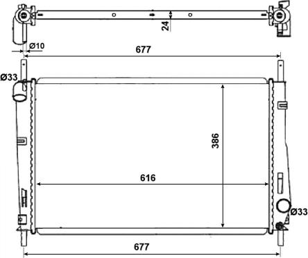 Wilmink Group WG1723243 - Радиатор, охлаждане на двигателя vvparts.bg