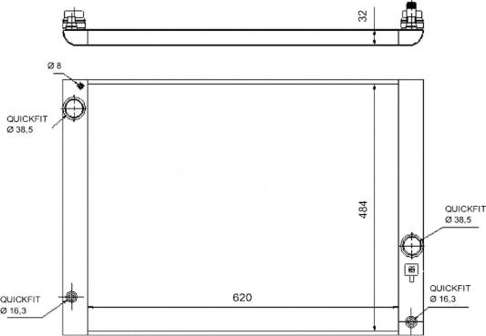 Wilmink Group WG1723280 - Радиатор, охлаждане на двигателя vvparts.bg