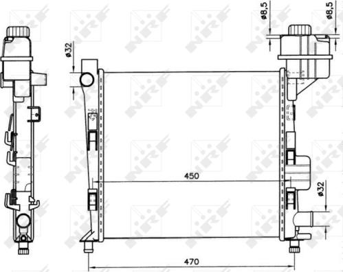 Wilmink Group WG1723231 - Радиатор, охлаждане на двигателя vvparts.bg