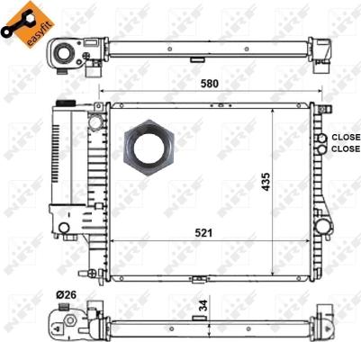 Wilmink Group WG1723227 - Радиатор, охлаждане на двигателя vvparts.bg