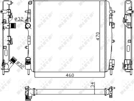 Wilmink Group WG1723277 - Радиатор, охлаждане на двигателя vvparts.bg