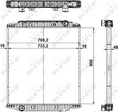 Wilmink Group WG1722904 - Радиатор, охлаждане на двигателя vvparts.bg