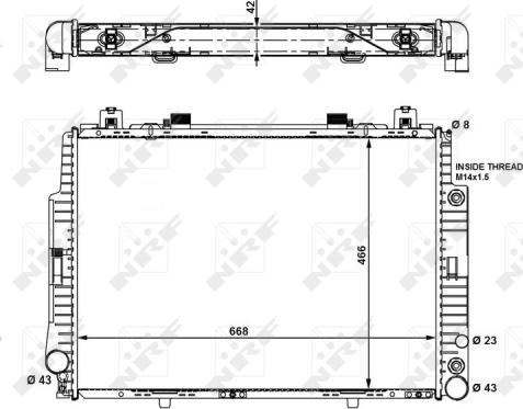 Wilmink Group WG1722919 - Радиатор, охлаждане на двигателя vvparts.bg