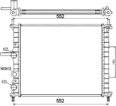 Wilmink Group WG1722448 - Радиатор, охлаждане на двигателя vvparts.bg