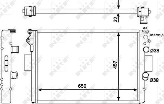 Wilmink Group WG1722486 - Радиатор, охлаждане на двигателя vvparts.bg